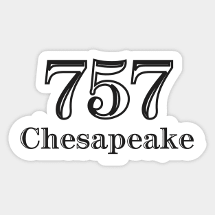 Chesapeake 757 Virginia USA Sticker